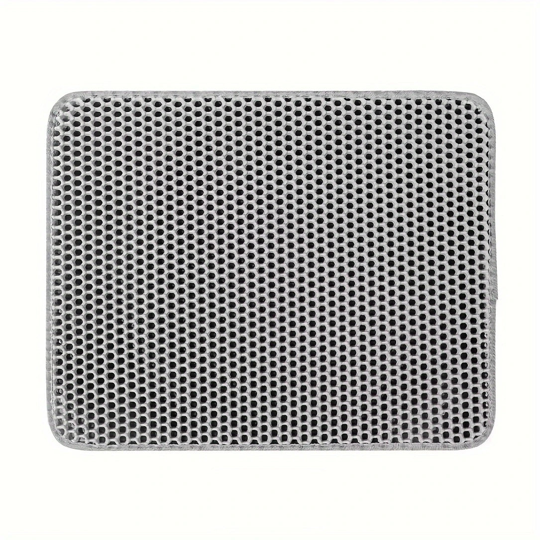 Cat Litter Mat Non Slip Big Pet Litter Box Filter Mat Double Layer Wear Resistant Waterproof Cat Litter Mat Pet Clean Supplies
