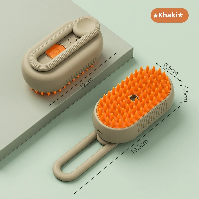 Cat dog pet spray massage comb one button spray anti flying hair comb bath brush hair removal pet supplies