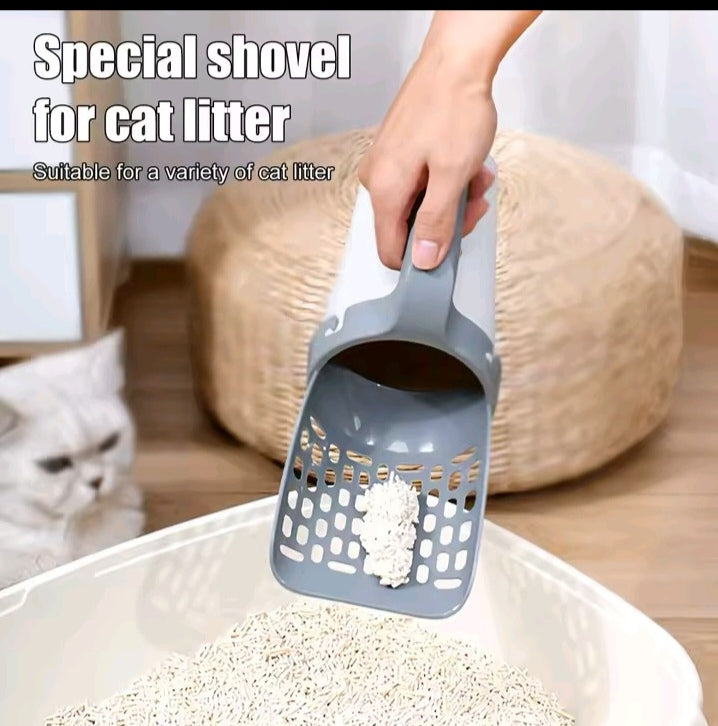 ✨ 2-in-1 Integrated Cat Litter Scoop & Waste Bin ✨