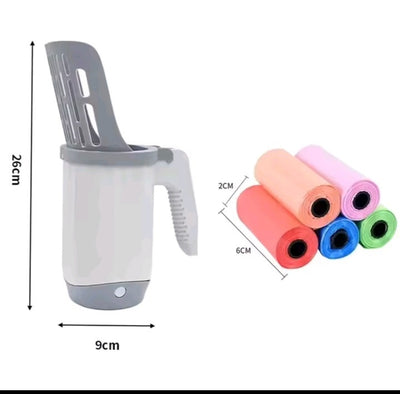 ✨ 2-in-1 Integrated Cat Litter Scoop & Waste Bin ✨
