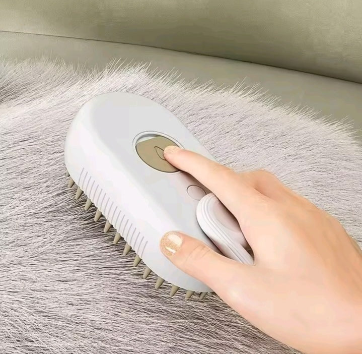 ✨ 3-in-1 Smart Steamy Pet Brush with Handle ✨
